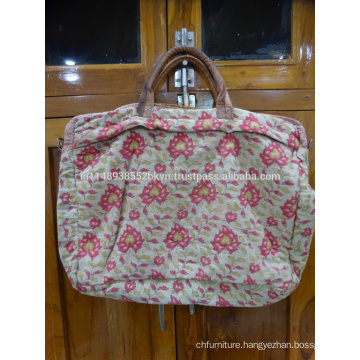 Flower Printed Cotton Bag